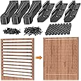 Suemisi Louver Bracket Kit, Louver Hardware Set,Window Shutter Hardware,Deck Sunblind System for Fence,Garden, Shutters and Blinds (1)