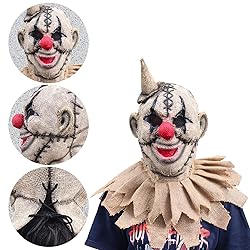 Scarecrow Mask Burlap Sack Clown Mask Creepy Full