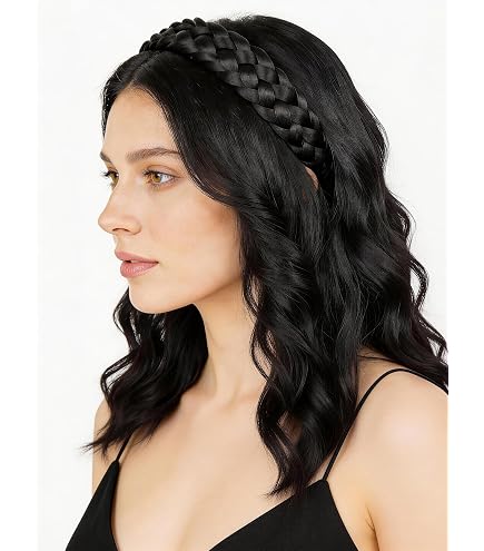Amazon.com : Thai Headband Elastic Stretch Hair Braided  display picture 1