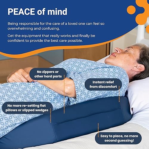 Bedsore Rescue Wedge Pillow for Bed Sore Relief Contoured Bed Sore  Cushions for Butt Sleeping Bedsore Pr