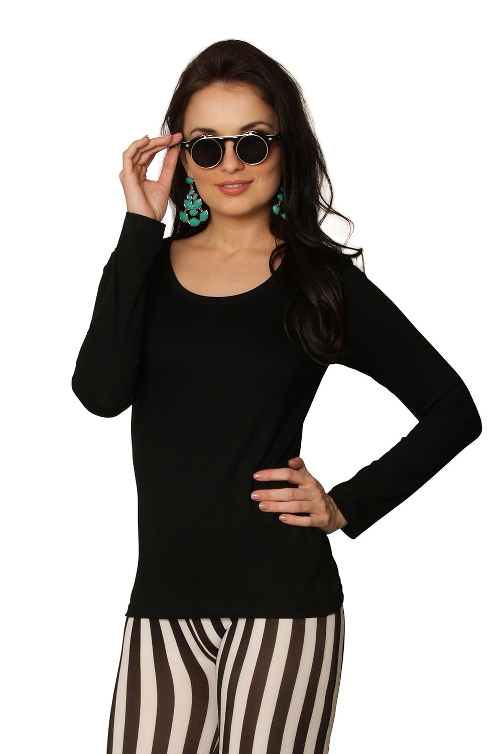 miss chase women's basic t-shirt