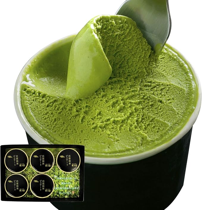 Amazon 1kg10万円の高級抹茶使用 桃翆園 高級抹茶 出雲 抹茶 ジェラート 100ml 5 御中元 お中元 スイーツ ギフト アイス トウスイエン とうすいえん 桃翆園 氷菓 シャーベット 通販