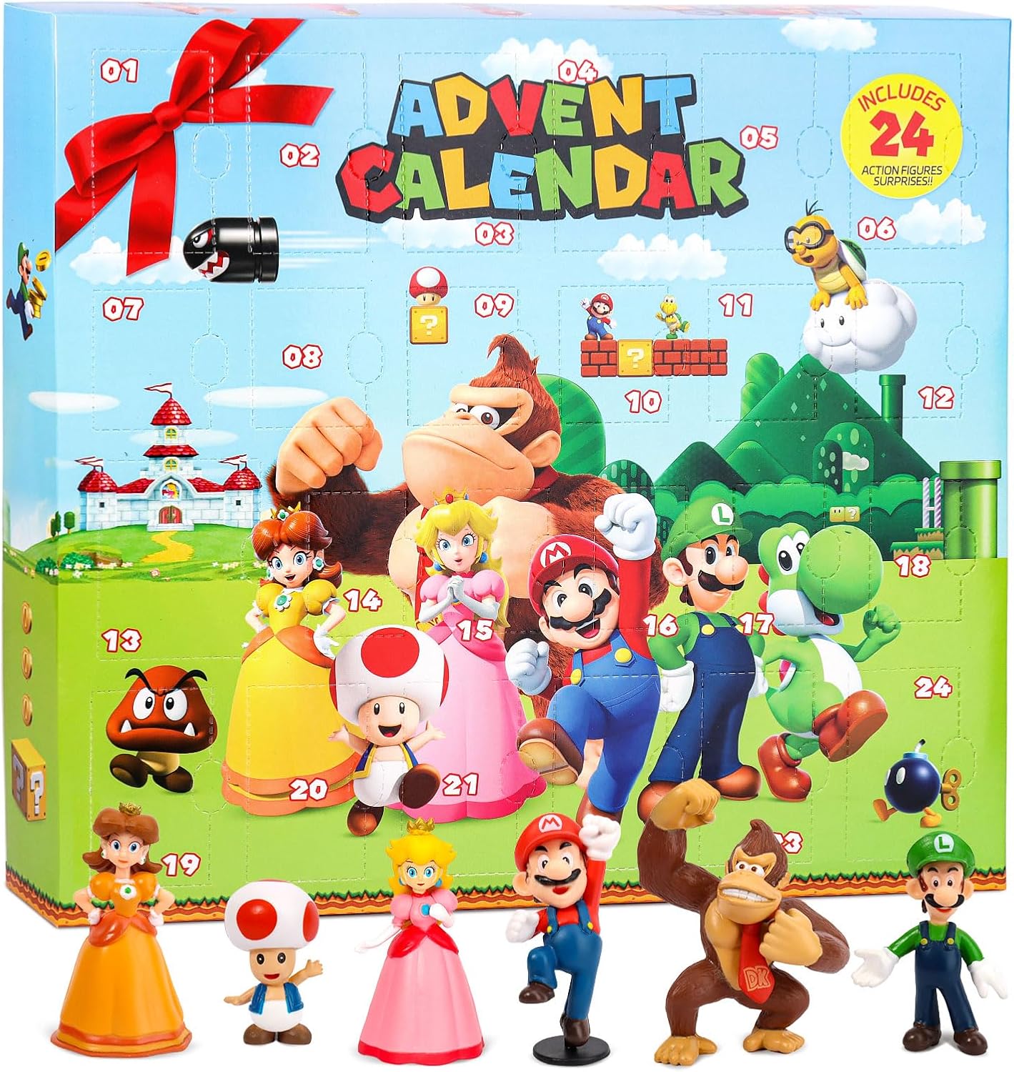 Advent Calendars - Advent Calendar 2023 Kids Toy, Christmas Countdown Calendars 24 Days of Surprises with Toy Play Figures, Christmas Gifts for Boys Girls Kids Fans