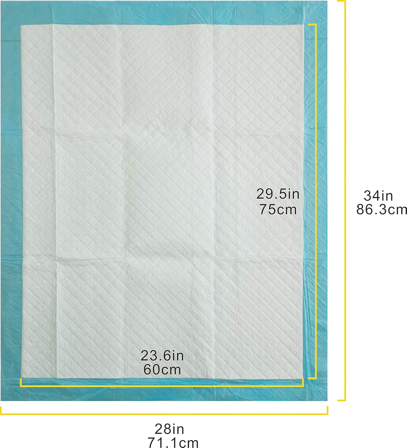 Basics Dog and Puppy Pee, Potty Training Pads, X-Large (28 x 34) - Pack of 50 : Pet Supplies