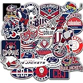 29 PCS Set of Columbus Vinyl Blue Jackets Stickers Pack Columbus Decal Blue Jackets 2-3 inches