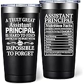 DOEARTE Assistant Principal Gifts for Men, Women - Christmas Principals Day Appreciation Gift for Assistant Principal - 20oz Tumbler Vice Principals Gifts