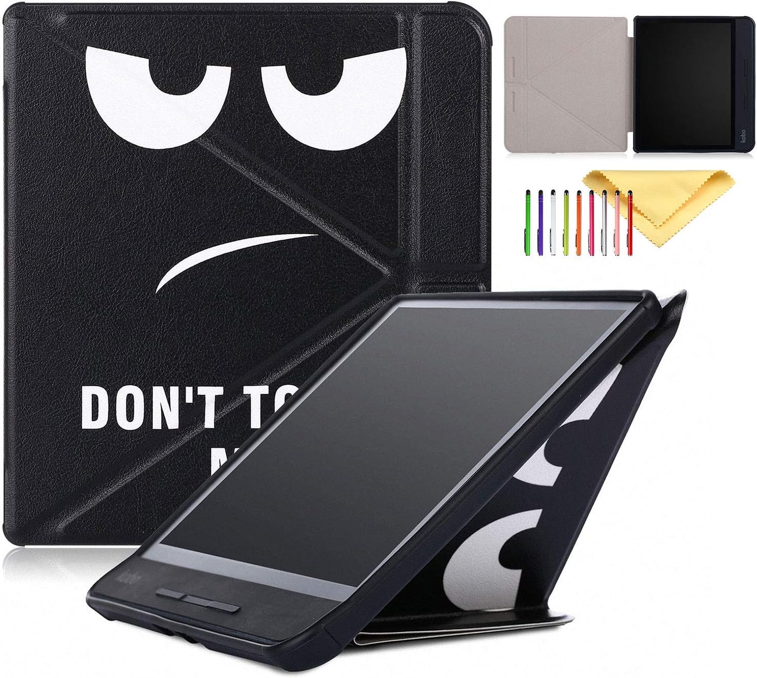 Case for Kobo Forma 8 inches Released 2018, Cookk Lightweight Smart Trifold Stand Protective Smart Cover, with Auto Sleep/Wake, Don't Touch