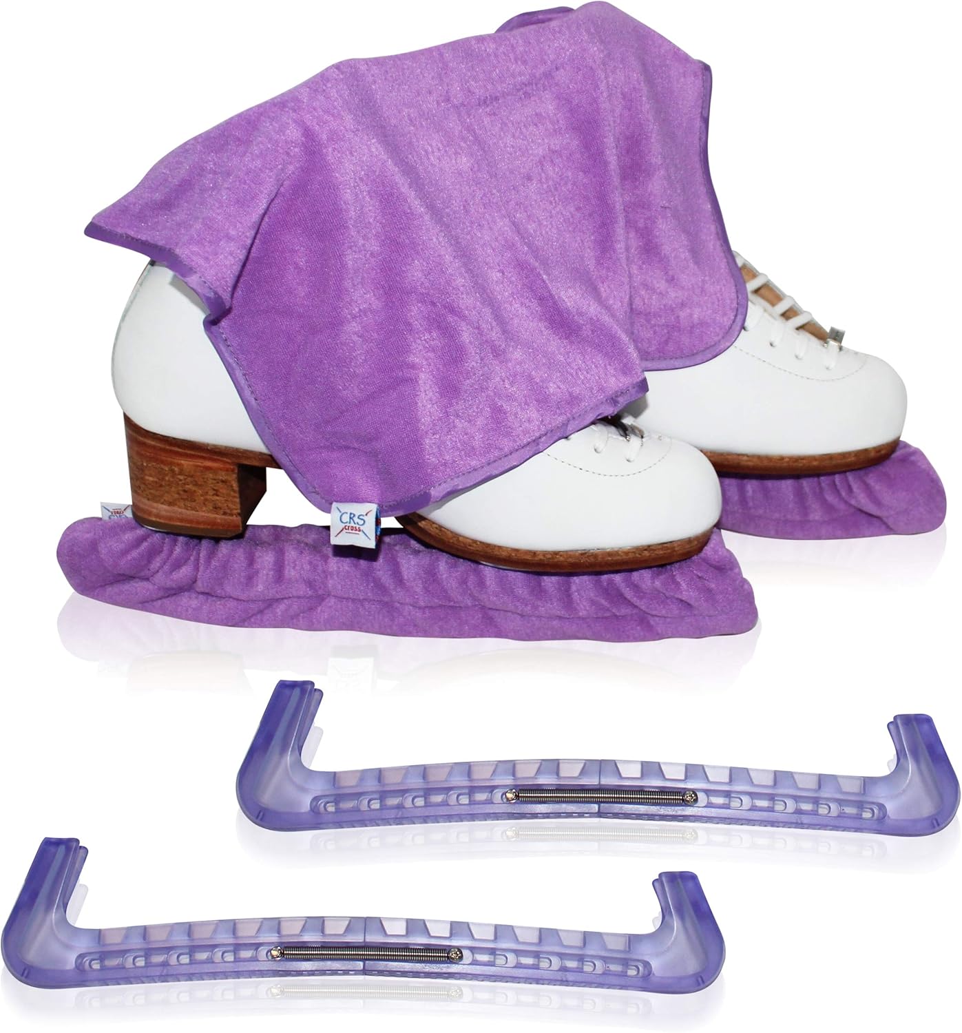 CRS Cross Skate Guards, Soakers & Towel Gift Set - Ice Skating Guards and Soft Skate Blade Covers for Figure Skating or Hockey : Sports & Outdoors