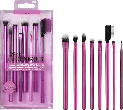 Real Techniques Everyday Eye Essentials Eye Brush Set 8 Pieces