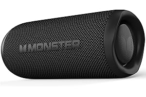 Monster Bluetooth Speaker, Wireless Portable Outdoor Bluetooth Speakers, 40W True Wireless Stereo IPX8 Waterproof, Dual Pairi