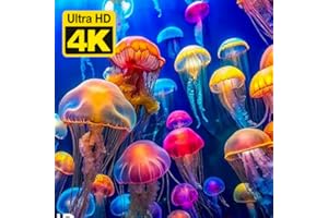 Amazing Jellyfish Aquarium~ Relaxing Sounds for Sleep, Study, Meditation & Yoga • Screensave with Jellyfish Aquarium For Fire