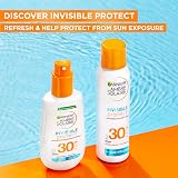 Garnier Ambre Solaire SPF 30 Dry Mist Sun Protection Spray 200ml Water Resistant view 6