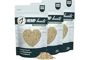 Zatural Naturally Grown Hemp Hearts 100% Pure Hulled Hemp Seeds Raw Plant Based Proteins & Vegan Omegas (3 pounds)