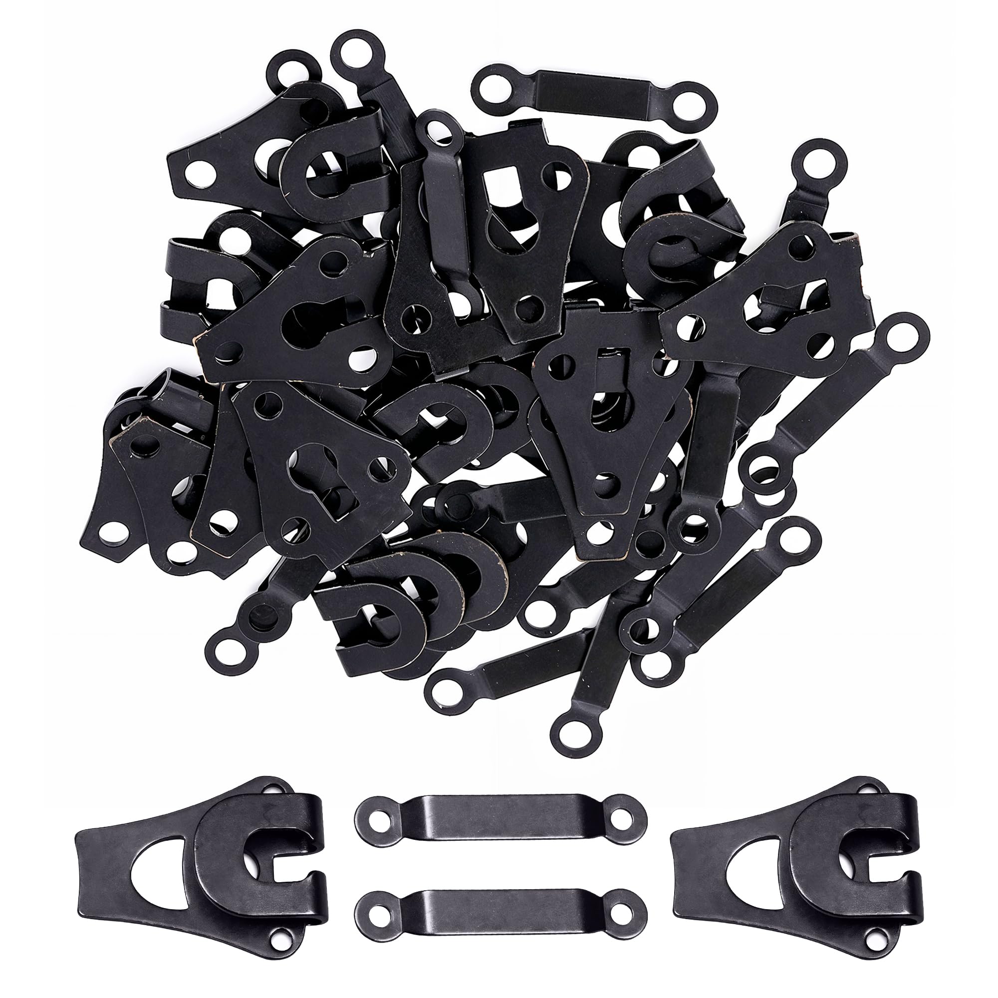 Trimming Shop 9mm Gunmetal Trouser Hook and Bar Sew On Eye Fastener Trousers, Skirts and Arts & Crafts Project, Pack of 10