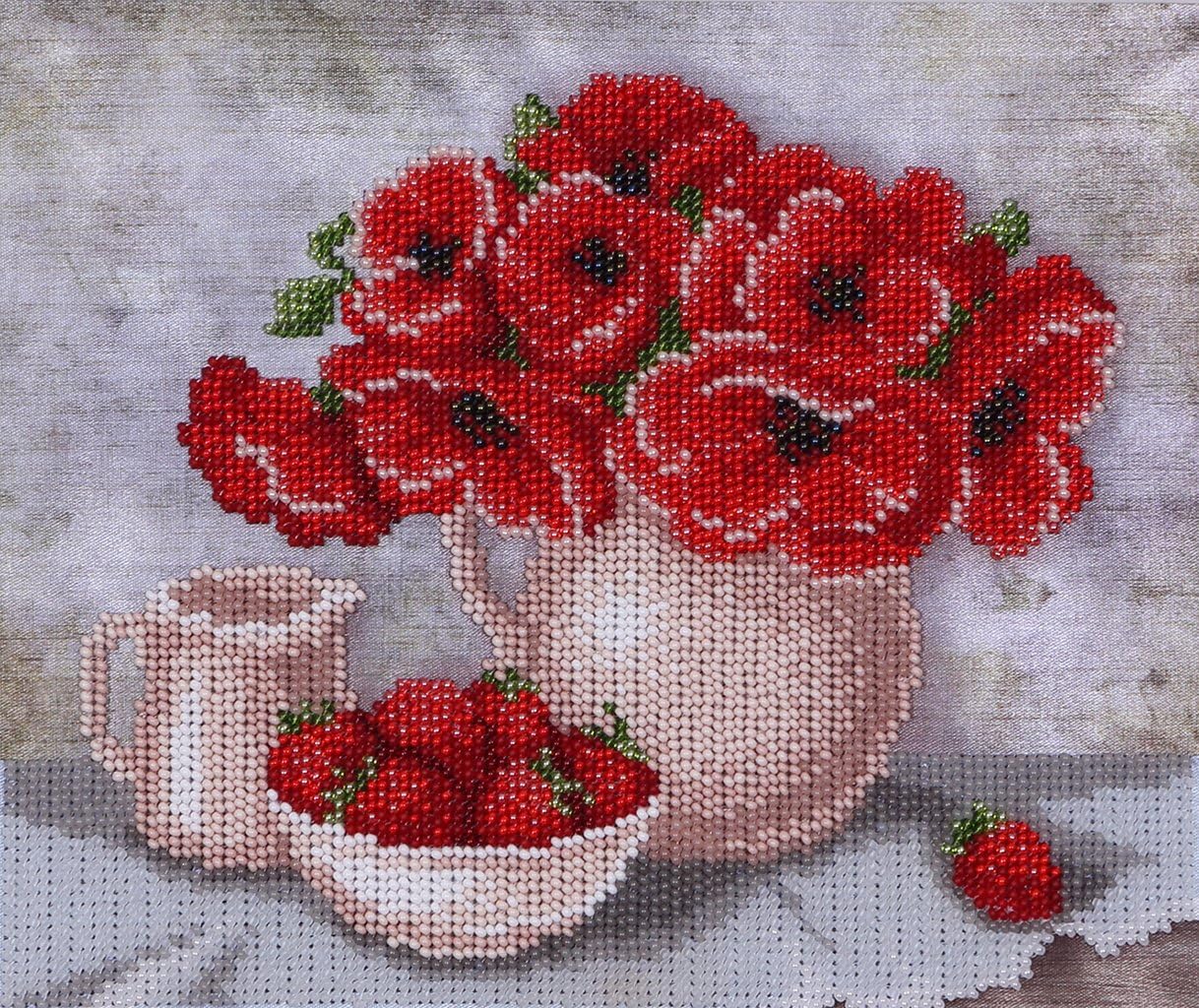 VDV Creative Bead Cross Stitch Kit Sweet Breakfast, Fabric Multicoloured, 297x210x1 cm