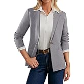 GRACE KARIN Sweater Blazers for Women Business Casual Long Sleeve Open Front Work Office Cardigan Suit Jackets with Pockets