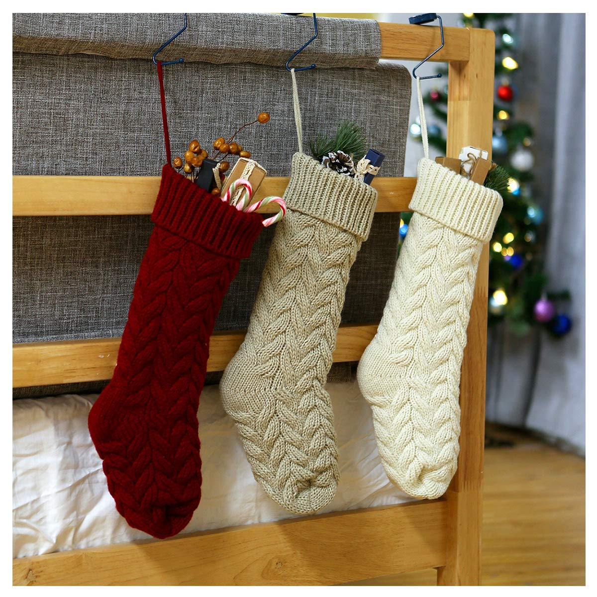 Buy Knit Christmas Stocking Personalized Xmas Stockings Kit Chunky