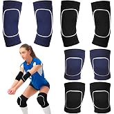 Sosation 2 Set Volleyball Elbow Pads and Knee Arm Sleeves,Black Blue | Women Protective Gear, Cushioned Foam Padding, Elastic Fabric, Training Sports, Prevents Impact Abrasions When Diving