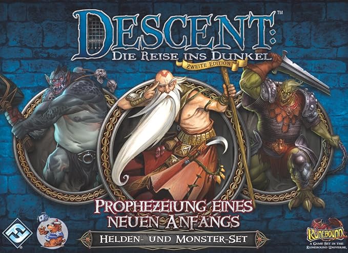 Fantasy Flight Games FFGD1327 Descent 2. Ed. -Prophezeiung Anfangs