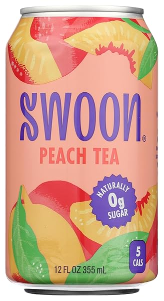 SWOON ZERO SUGAR PEACH TEA, 12 FZ