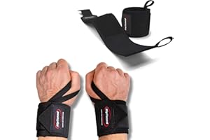 Rip Toned 18” Wrist Wraps - USPA Endorsed Wrist Straps for Weightlifting - Quality Wrist Support - Adjustable, Durable, Machine Washable - Gym Wraps for Powerlifting - for Men & Women