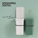 Brabantia Sort & Go 6L Fir Green Food Waste Bin with Stay-Open Lid view 6