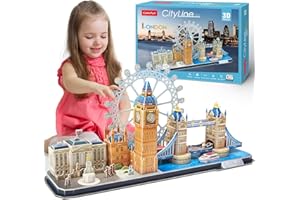 CUBICFUN 3D Puzzles for Kids Ages 8-10 - London City STEM Projects Arts Crafts for Girls Ages 8-12 - 3D Puzzle Birthday Gifts for 8 Year Old Girls