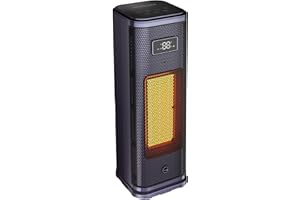 HOMRELEXA Portable Electric Space Heater - Small Desk Electric Heaters for Indoor Use, Fast Heating PTC Ceramic Space Heater with Adjustable Thermostat and Remote for Office Bedroom Home (Purple)