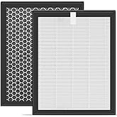 Slirceods KQ-36 Filter Replacement For Air Purifier, Compatible with Aucleia KQ-36 Air Purifier, 3-in-1 High-Efficiency Carbon Filter Filtration (2 Pack)