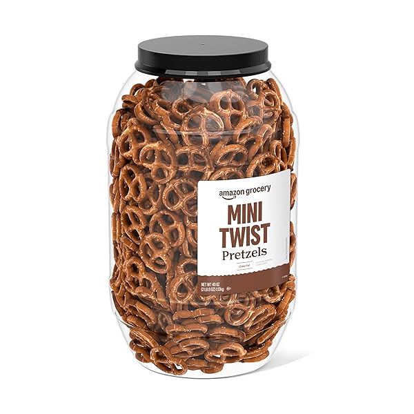 AMAZON GROCERY, MINI TWIST PRETZELS, 40 OZ (PREVIOUSLY HAPPY BELLY, PACKAGING MAY VARY)