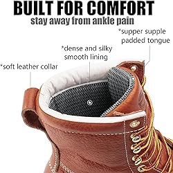 SUREWAY Mens 8 in Wedge Moc Soft/Steel Toe Work
