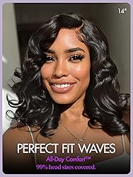 LUVME HAIR 100% Human Hair Wigs Loose Wave Glueless