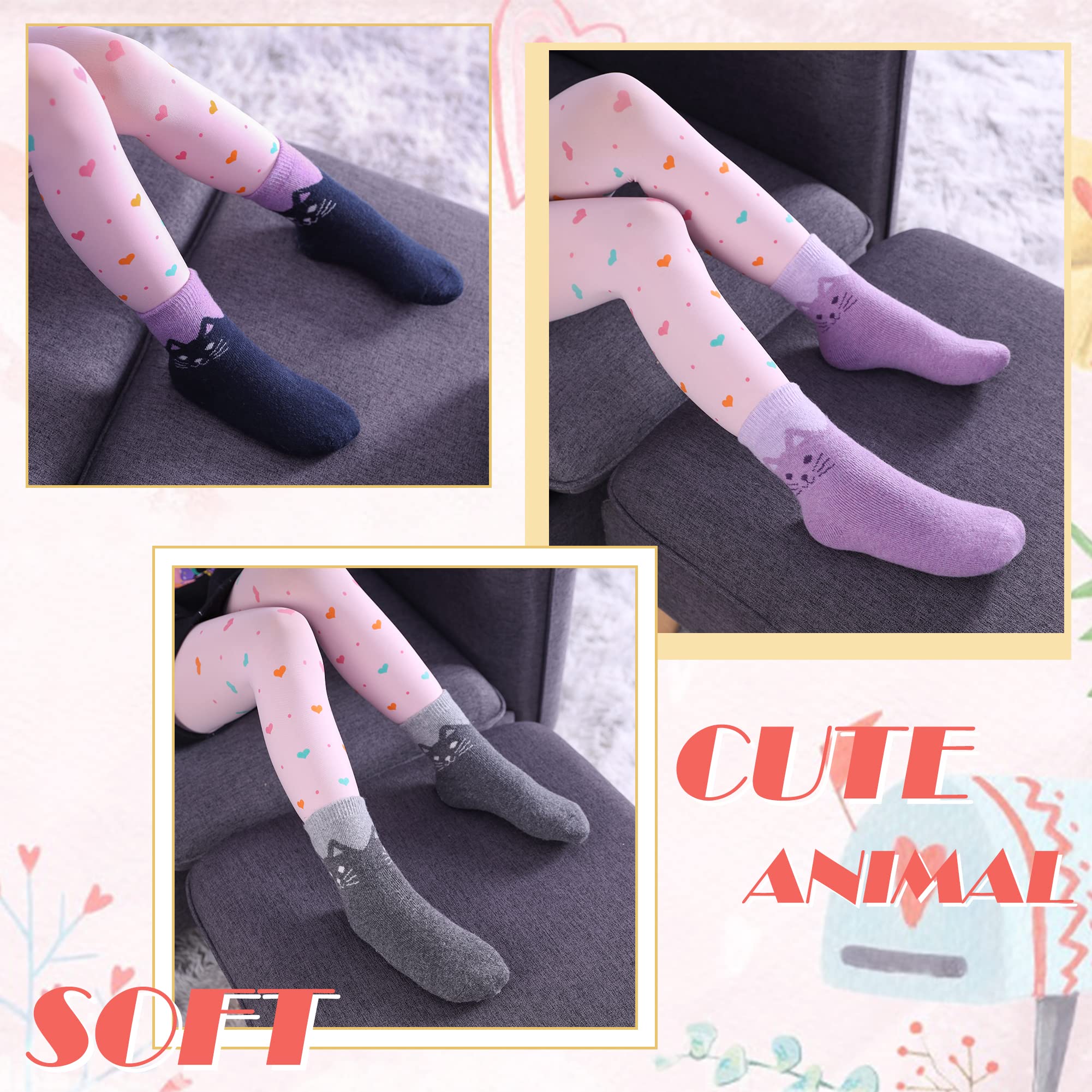 DYW Kids Merino Wool Hiking Socks Toddlers Boys Girls Winter Warm Thick Thermal Soft Cozy Crew Boot Socks 6 Pairs