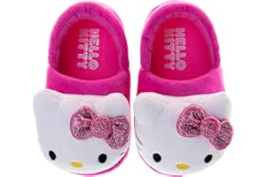JOSMO Hello Kitty Sanrio Sweethearts Strawberry Short Cake Harry Potter Slippers for Girl Boy Kitty Cat Slipper Indoor Cute Plush House Shoes for Kids Sizes: 5-10 Toddlers 11-13 Little kids 2-5 Big Kids