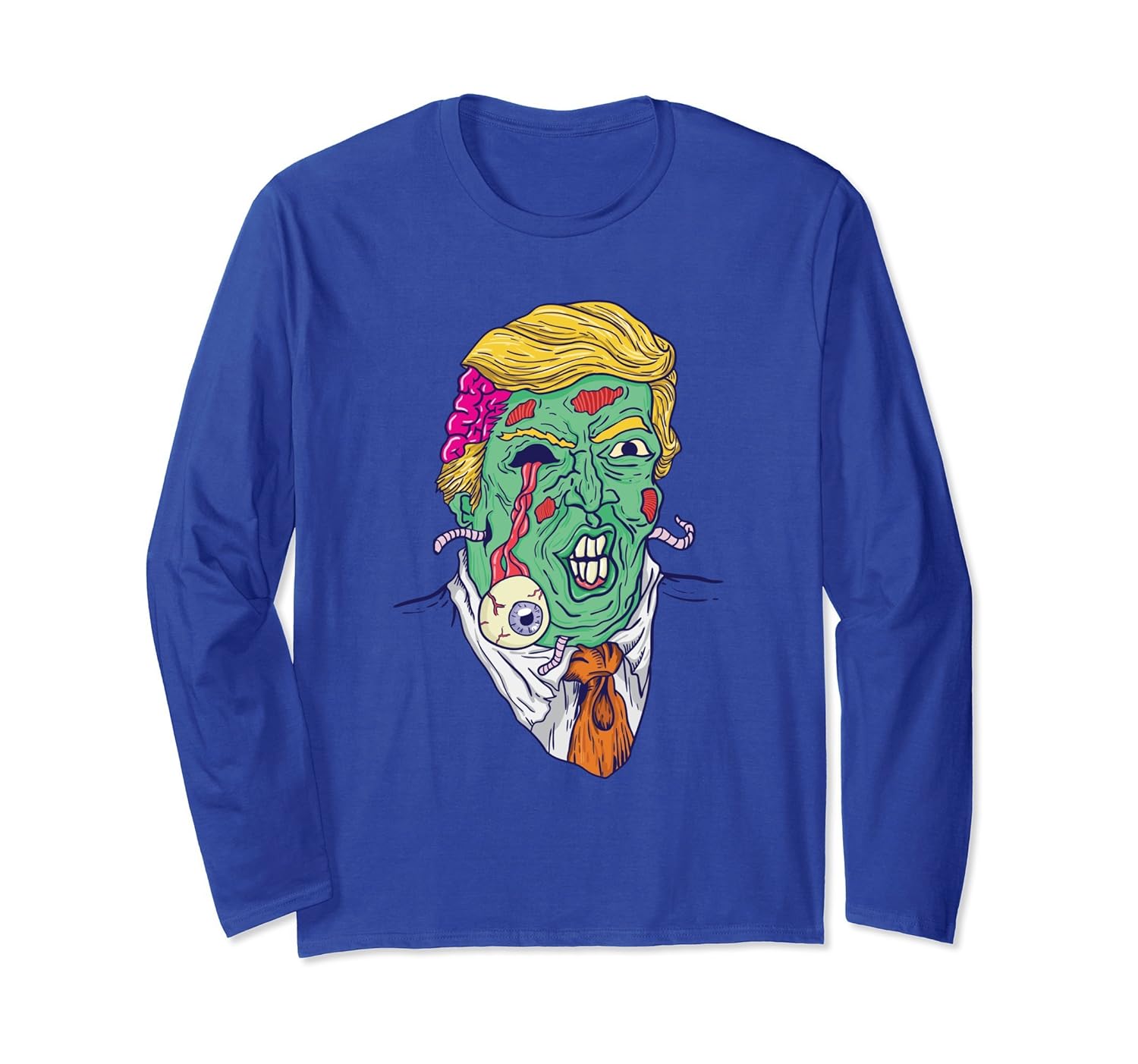 Donald Trump Halloween Trumpkin Long Sleeve Shirt-ANZ