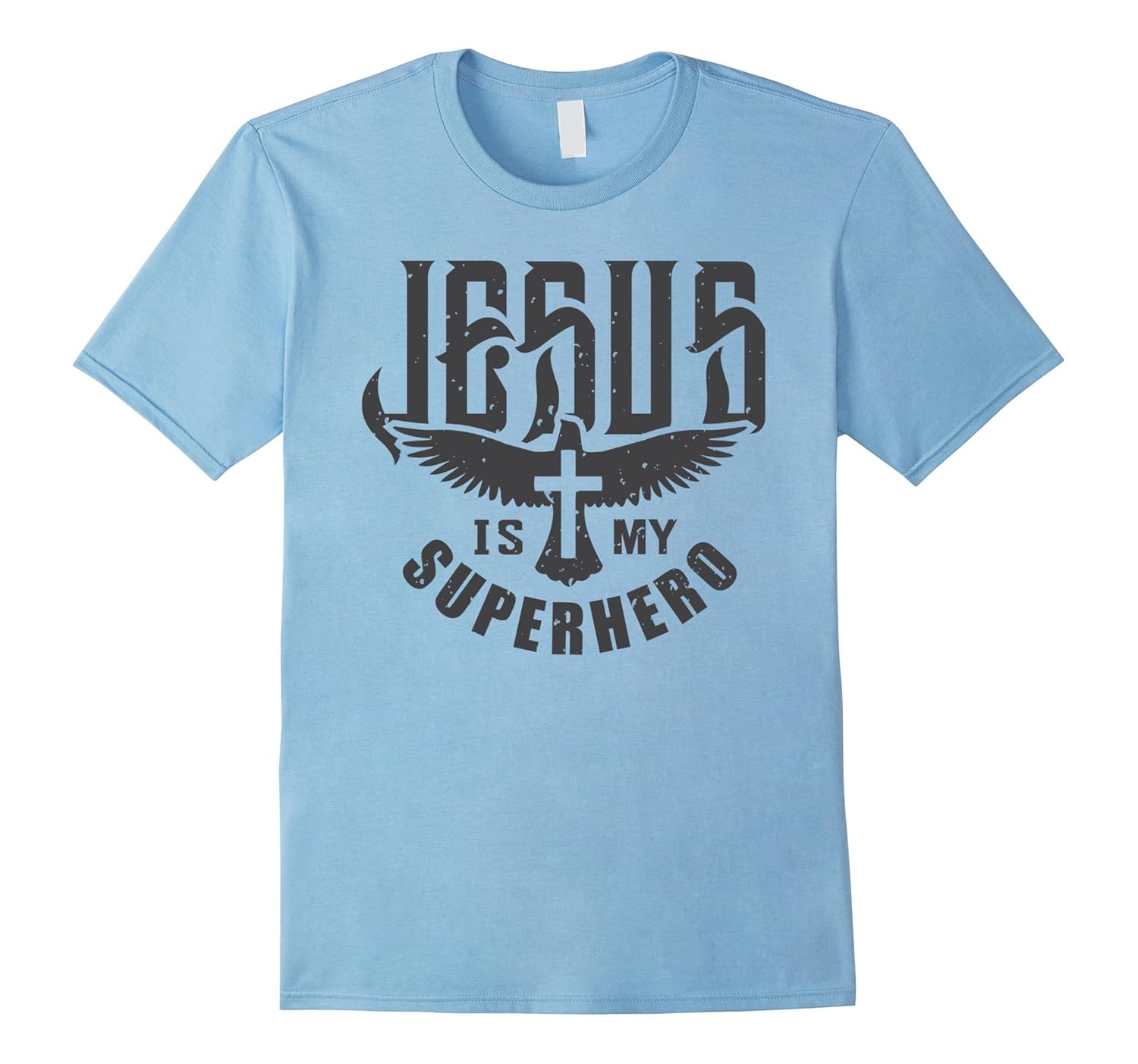 Jesus is my superhero shirt Religious Christian gift Tee-Rose