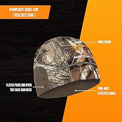 ScentLok Midweight Skull Cap, Camo Skull Beanie for