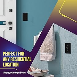 ENERLITES Toggle Light Wall Plate Bundle, Single