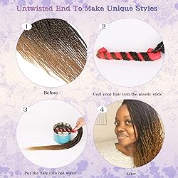 MOSINA Senegalese Twist Crochet Hair,24 Inch Ombre