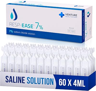 Resp-Ease 7% Hypertonic Saline Nebuliser Solution - 60 x 4ml Vials