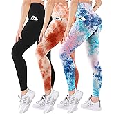 Blisset 3 Pack High Waisted Leggings for Women with Pockets Soft Active Tummy Control Pants for Yoga Running & Daily Wear