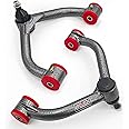 Front Upper Control Arms for 2011-2019 Chevy Silverado 2500HD 3500HD，2011-2019 GMC Sierra 2500HD 3500HD，2-4" Lift PU Bushing Suspension Control Arm, Replacement OEM Factory Suspension Arm, 2PC