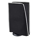 PlayVital Black Nylon Dust Cover for PS5, Soft Neat