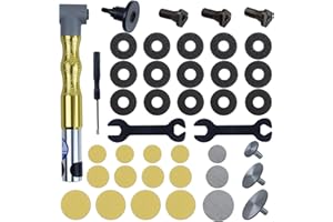 CTISMICE 90 Degree Flex Shaft Rotary Tool Handpiece, 41pcs Right Angle Flexiable Shaft Hand Piece Attachment Set Compatible with Flex Shaft Grinder, Bench Polisher, Electric Drill