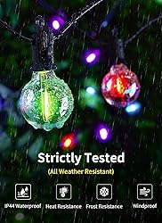 Brightown RGBW Outdoor String Lights, 58FT LED