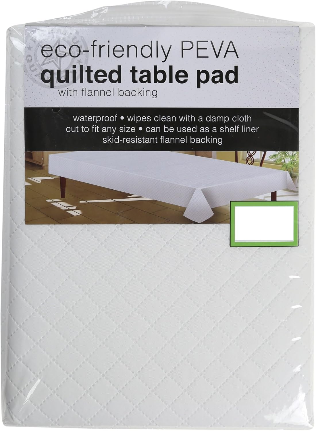Eco-friendly Peva Quilted Table Pad with Flannel Backing Size 52" By 104" By Sultan's Linens,: Home & Kitchen