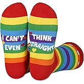 InnoBeta LGBTQ Pride Gifts Socks for Women Men, Lesbian Gay, LGBT, Rainbow, One Size