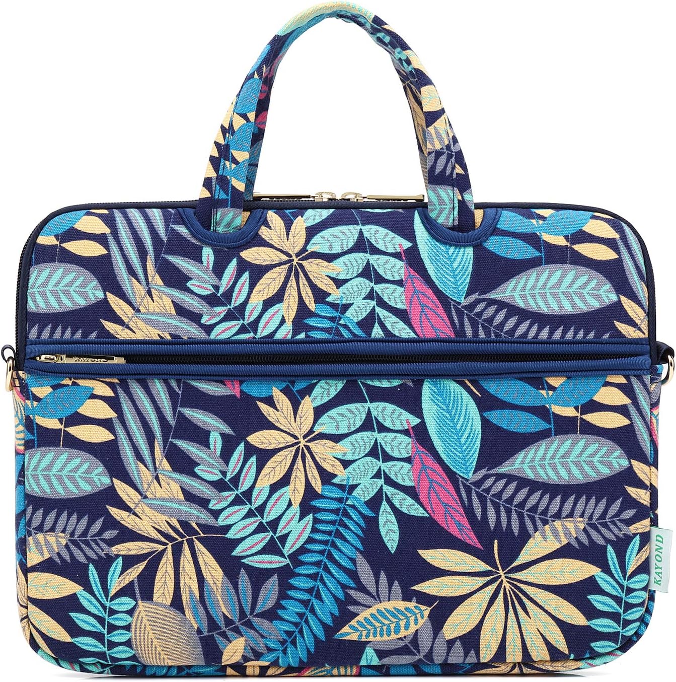kayond Forest Series Patten Canvas Laptop Shoulder Messenger Bag Case Sleeve for 15-15.6 Inch Laptop and Macbook Pro 15.4 (15-15.6 inch - Image 4