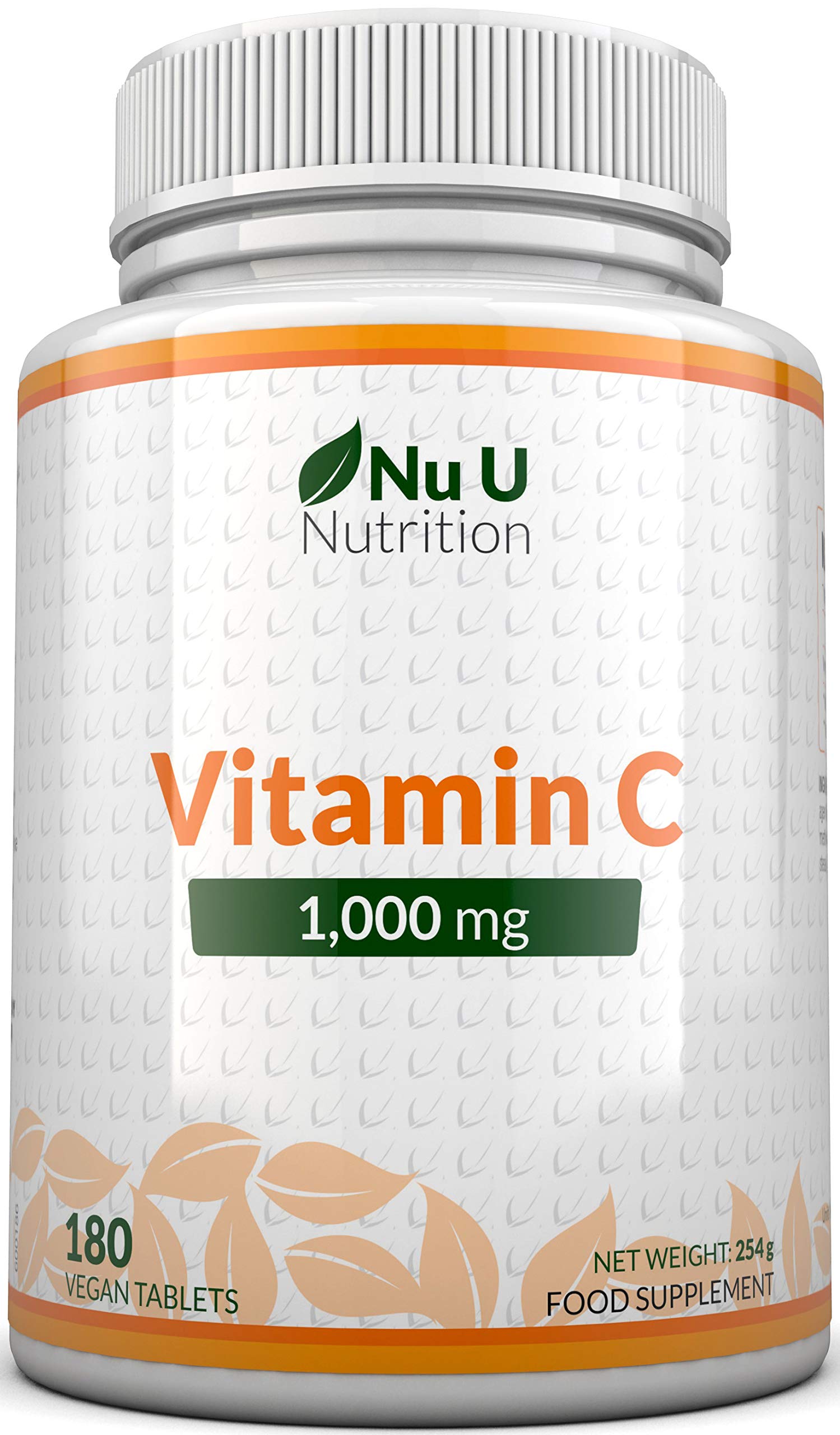 Vitamin C 1000mg 180 Tablets 6 Month S Supply Ascorbic Acid Suitable For Vegetarians Vegans By Nu U Nutrition Buy Online In Bahamas At Bahamas Desertcart Com Productid