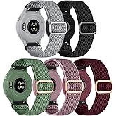 GEAK Stretchy Nylon Strap Compatible with Garmin Venu Sq/Venu Sq 2/Venu 2 Plus Watch Band, 20mm Loop Elastic Fabric Straps Compatible for Garmin Vivoactive 5 / Vivoactive 3 /Vivoactive 6 Women Men